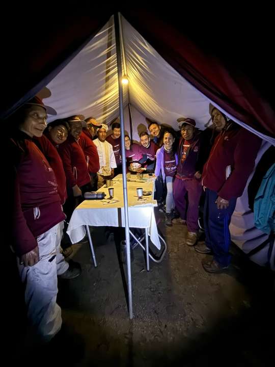 Dinner on Inca Trail - 4-day Inca Trail starting on September 30th 2025