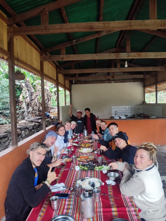 Lunch in Lucmabamba campsite - 5-day Salkantay Trek starting on September 4th 2026