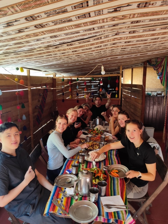Lunch in our Soraypampa campsite - 5-day Salkantay Trek starting on September 4th 2026