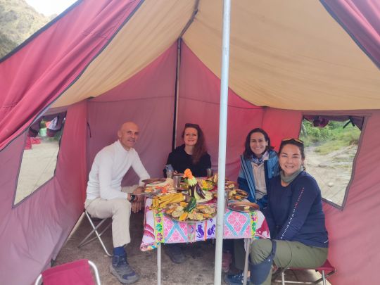 Lunch on the Inca Trail - 4-day Inca Trail starting on April 21st 2025
