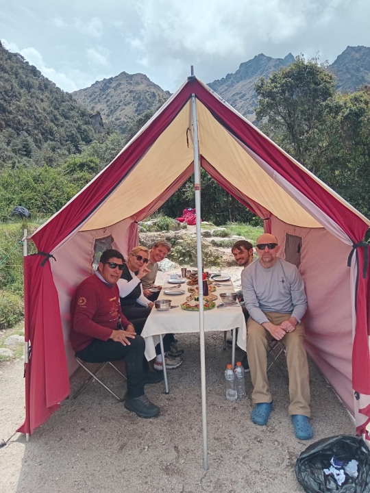 Lunch on the Inca Trail - 4-day Inca Trail starting on November 30th 2025