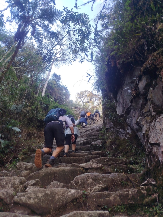 Stairs to Sun Gate (Inti Punku) - 2-day Inca Trail starting on August 27th 2026