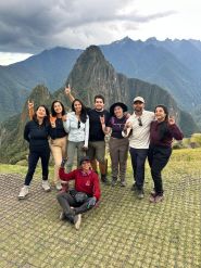 Classic view of Machu Picchu