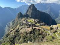 Classic view of Machu Picchu