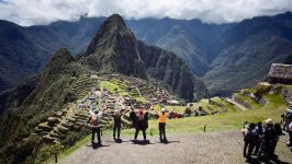 Classic view of Machu Picchu by circuit 1B