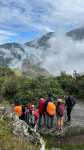 Descending from the Sun Gate to Machu Picchu
