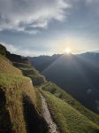 Sunset from Wiñay Wayna