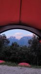 View from the tent on the Inca Trail