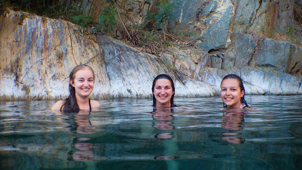 Cocalmayo Hot Springs in Santa Teresa district