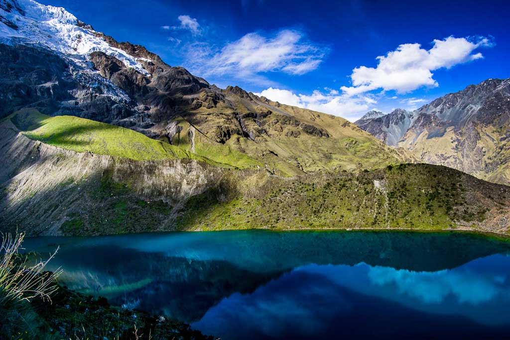 Humantay Lake top view