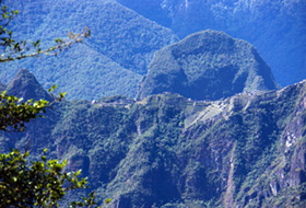 View of Machu Picchu from Llaqtapata