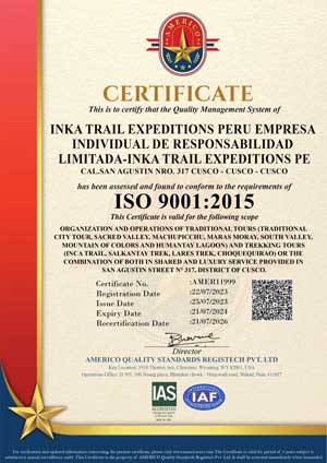 Certificate ISO 9001-2015