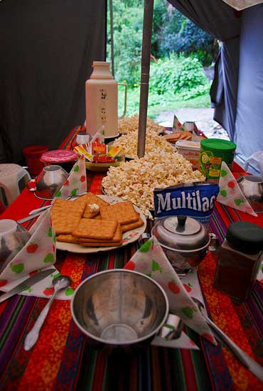 Our teatime sessions on Salkantay Trek