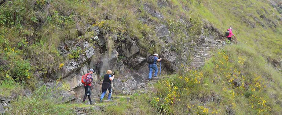 Walking to Machu Picchu