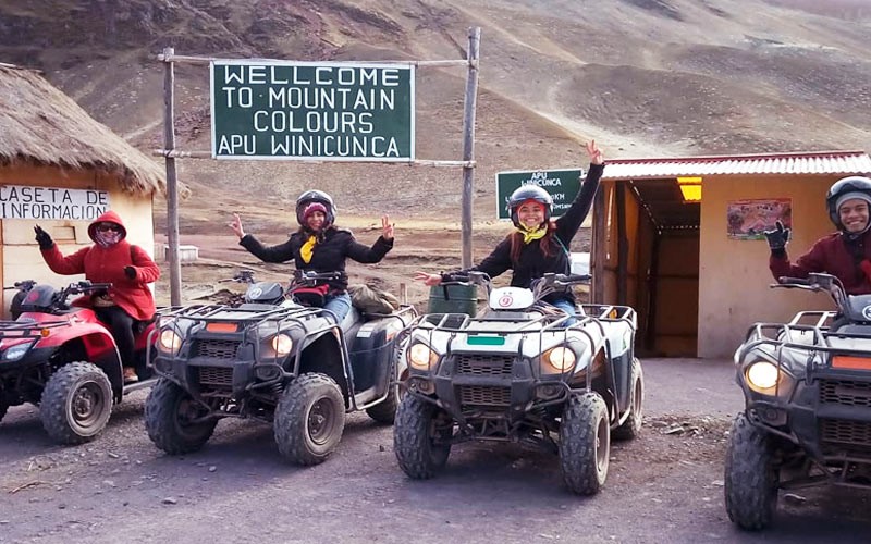 Day 1: FULL DAY RAINBOW MOUNTAIN VINICUNCA TOUR BY ATV QUAD BIKES